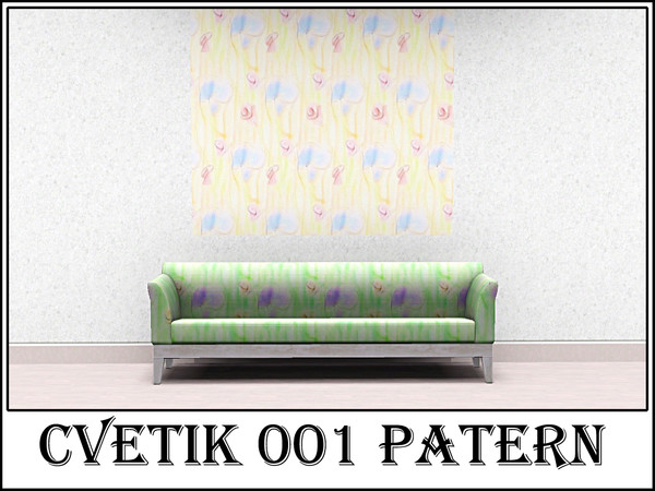 Sims 3 — Cvetik 001 patern by Markesha — Created by Markesha. Recolorable Palette - 1.