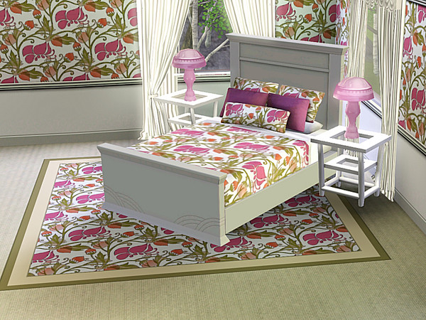 Sims 3 — marcorse_pink butterfly pattern by marcorse — An allover pattern in paisley style, featuring a big pink