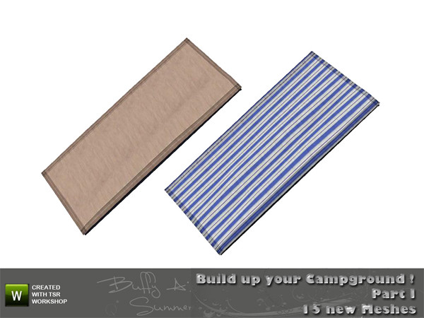 Sims 3 — Camping - Tent Roof Small by BuffSumm — created by BuffyASummer (BuffSum) @ TSR Part of the Camping-Set