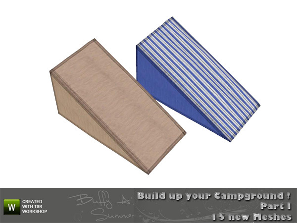 Sims 3 — Camping - Tent Roof End Small by BuffSumm — created by BuffyASummer (BuffSum) @ TSR Part of the Camping-Set