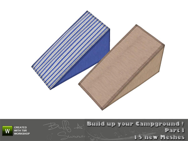 Sims 3 — Camping - Tent Roof End 01 Small by BuffSumm — created by BuffyASummer (BuffSum) @ TSR Part of the Camping-Set