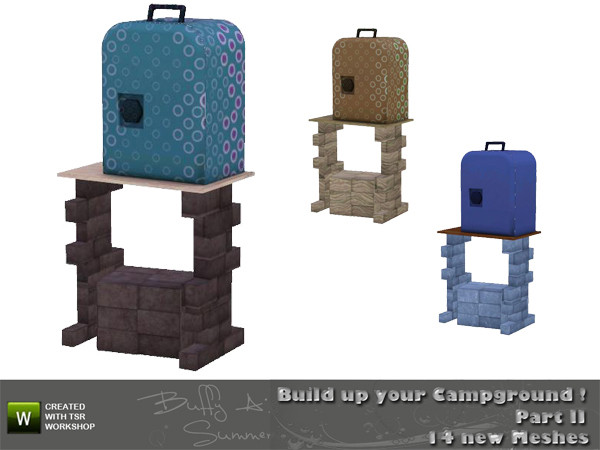Sims 3 — Camping - Refrigirator Cheap by BuffSumm — created by BuffyASummer (BuffSum) @ TSR Part of the Camping-Set