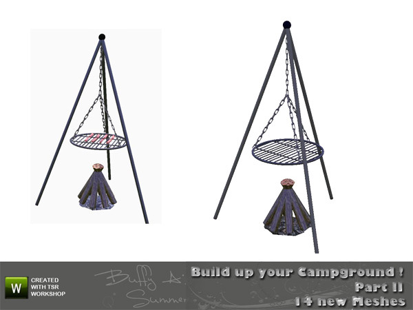 Sims 3 — Camping - BBQ by BuffSumm — created by BuffyASummer (BuffSum) @ TSR