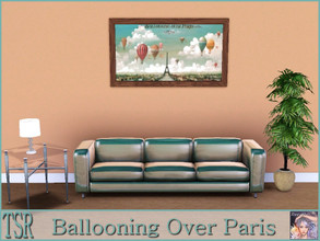 Sims 3 — Ballooning Over Paris by ziggy28 — Ballooning Over Paris by Isiah and Benjamin Lane c.1890. Recolourable frame.