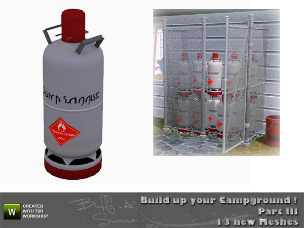 Sims 3 — Camping - Gasbottle by BuffSumm — created by BuffyASummer (BuffSum) @ TSR