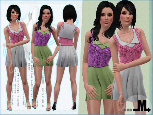 Sims 3 — Shiny by miraminkova — Look young, beautiful and admired with this beautiful shiny dress.