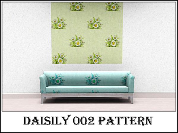 Sims 3 — Daisily 002 pattern by Markesha — Created by Markesha. Recolorable Palette - 1.