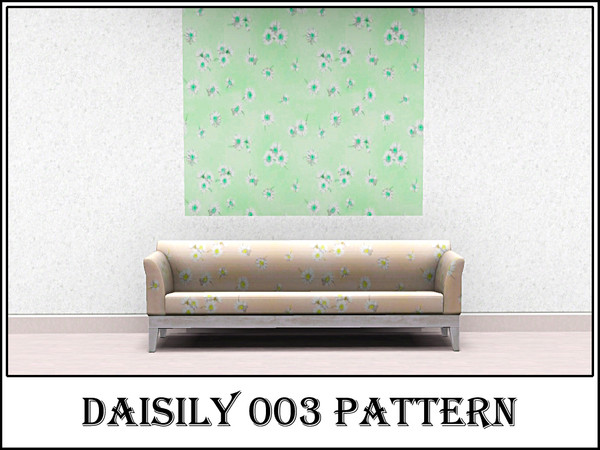 Sims 3 — Daisily 003 pattern by Markesha — Created by Markesha. Recolorable Palette - 1.