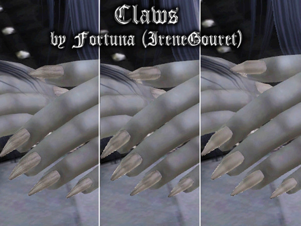 Sims 3 — Vampire claws by IreneGouret — Bad, cracked claws for your vampires, evil wizards etc. Male only.