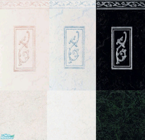 Sims 2 — KS Tiled Design Set by mskitty — My Tiled Design Walls and Floors Set