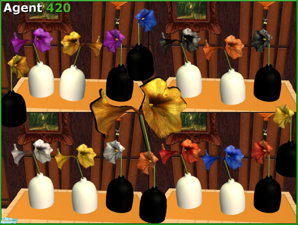 Sims 2 — A420 Ballvase Amarylis Color Pack by Agent420 — A set of 8 new colors for Birgit43\'s awesome Ballvase Amarylis.