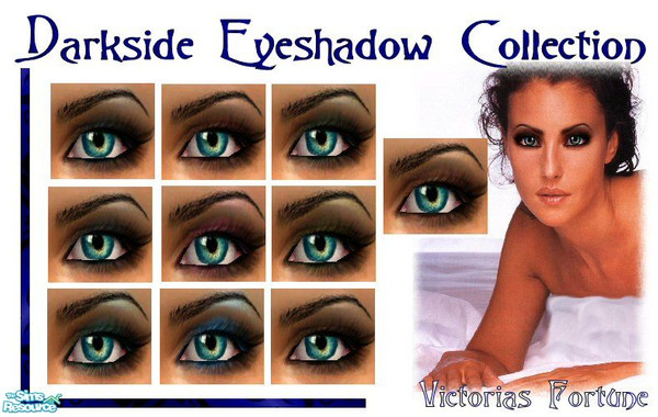 Sims 2 — VF Darkside Eyeshadow Collection by fortunecookie1 — These eyeshadows were made especially for your sims darker
