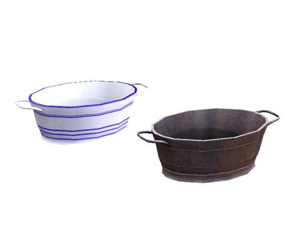 Sims 3 — Nomadic Kitchen - Waschbowl by ShinoKCR — has a slot for the Clothpile 