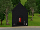 Sims 3 — Black Box I by letigre — The strong exterior of this house might appear repellent - but the open, loft-like