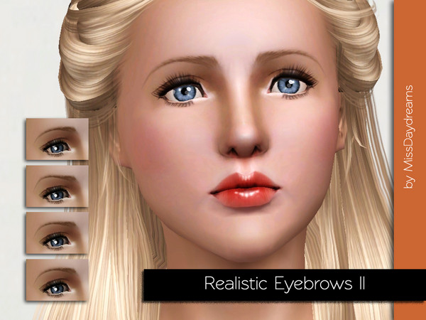 Sims 3 — Realistic Eyebrows II by MissDaydreams — Realistic Eyebrows II are another realistic looking eyebrows. Your Sims