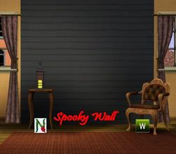 Sims 3 — Spooky Wall Olan by nicketti — Wall_Full_Clone Matches background for other spooky window walls like ghost, cat,