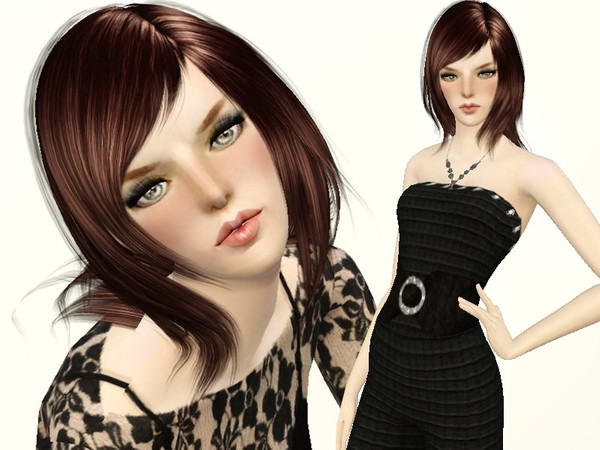 Sims 3 — Alicia by Jun242 — Clothing-JP3 Ruffle Silk Nightie : http://www.thesimsresource.com/downloads/903718 Contact