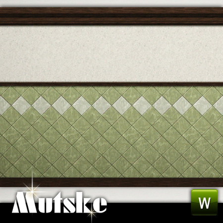 Sims 3 — Wall Aria Kitchen by Mutske — 4 Recolorable parts. Made by Mutske@TSR. TSRAA.