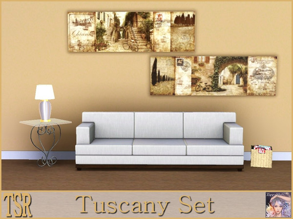 Sims 3 — Tuscany by ziggy28 — Two Tuscan paintings by the artist Keith Mattett. TSRAA