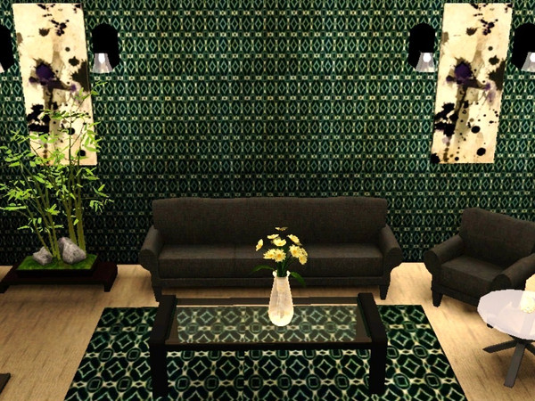 Sims 3 — Ornate Royal Green 6 by Denise_Designs — 