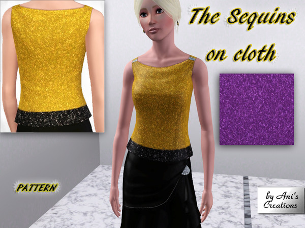 Sims 3 — Sequins on cloth Pattern by Ani's Creations by AniFlowersCreations — This is a material entirely covered with