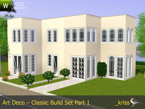 Sims 3 — Art Deco - Classic Build Set Part 1 by Kriss — Finally it's time to start rolling out the Art Deco project which