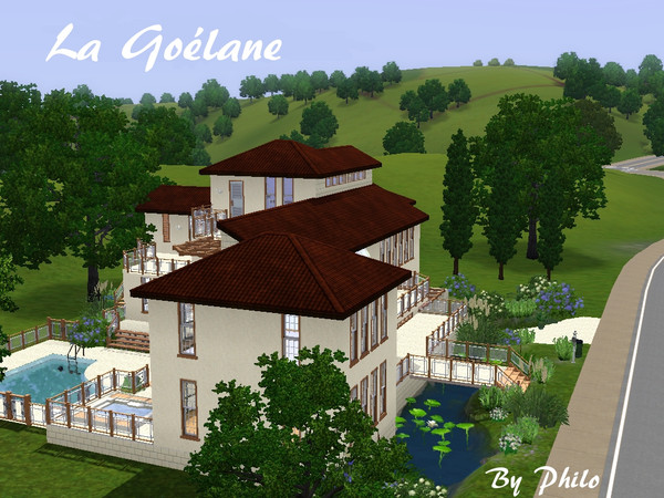 Sims 3 —  by philo — If you are looking for a house with an underground garage, a swimming pool and a jaccuzzi, this