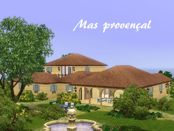 Sims 3 —  by philo — This property is based on a true house from the south of France. It will fulfil all the wishes of a
