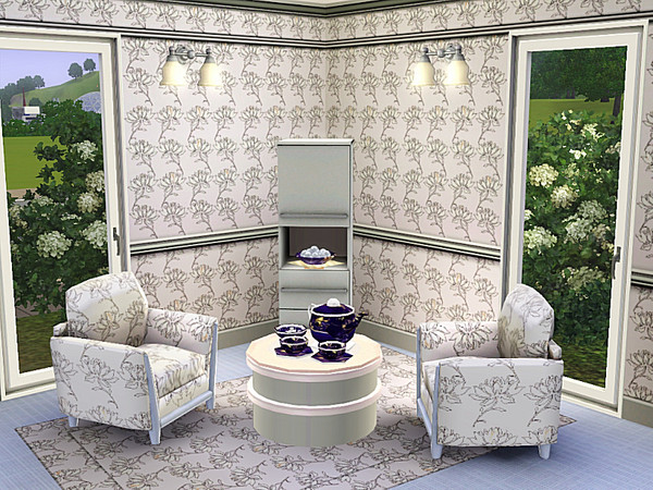 Sims 3 — marcorse_waterlily pose pattern by marcorse — Single waterlily flowers 'posing' for a horizontal, repeat pattern
