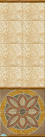 Sims 2 — Wall 007-2 by Semitone — Ceramic wall, tile.