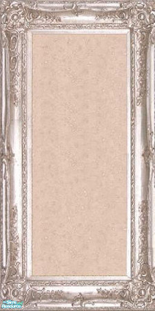Sims 2 — jsf2SilverCoral by jsf — A brand new, ornately embellished, antiqued silver frame holds a slab of coral marble. 