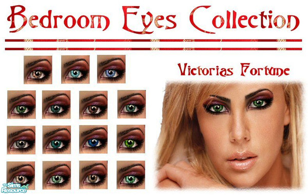 Sims 2 — VF Bedroom Eyes Collection by fortunecookie1 — Here is a new collection of sultry, unusual and more than a