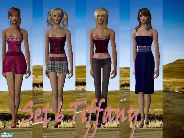 Sims 2 — Set 6 Tiffany by NenaAngelita91a — In this new set you can find a formal outfit and informal outfit for your