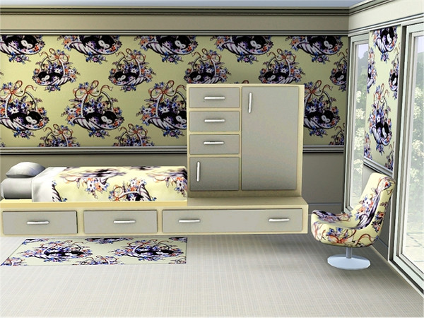 Sims 3 — marcorse_kittyfull pattern by marcorse — A sweet little novelty design featuring a little black and white