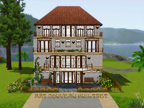 Sims 3 — Art Nouveau Builtset by ShinoKCR — A Set ready for Pets - so make sure your Game is updated with the Patch for