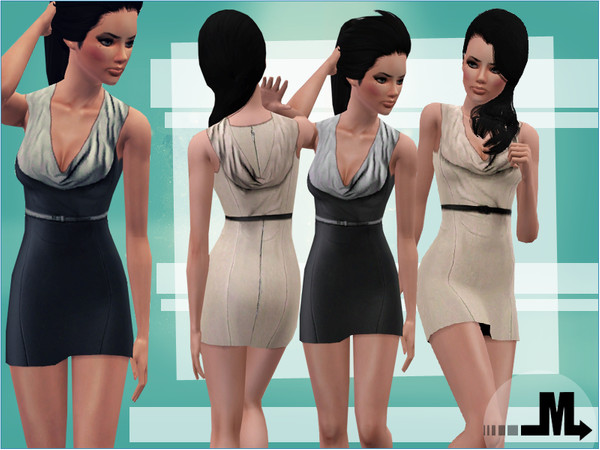Sims 3 — Halo by miraminkova — This pretty satin dress will give you a chic style!