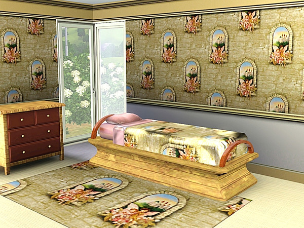 Sims 3 — marcorse_fairy wall pattern by marcorse — A sweet little repeat pattern for a young girl's room - it has fairies