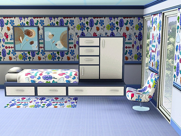 Sims 3 — marcorse_mother nature pattern by marcorse — A fun, novelty pattern showing stylised versions of some of the