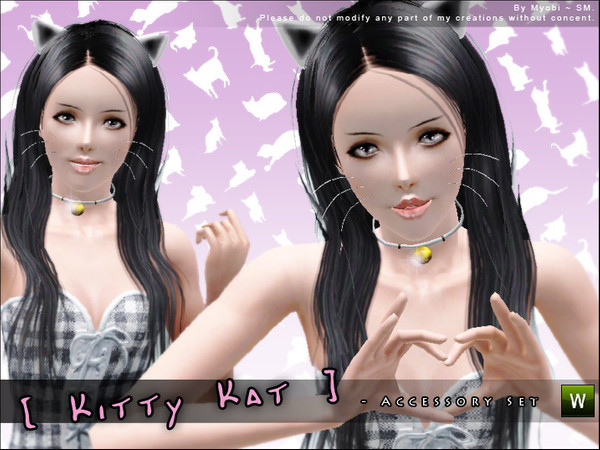 Sims 3 — [ Kitty Kat ] - Accessory Set by Screaming_Mustard — A charming accessory set for your Sims to dress up in. Set