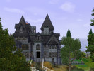 Sims 3 — haunted manor fini9 by simonlauriane2 — mansion 5 bedrooms 3 bathrooms attic and basement at the bottom of