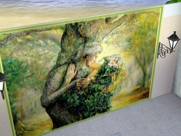 Sims 3 — The Dyrad and the Tree Spirit by Denise_Designs — 5 Piece Mural Set Image by Josephine