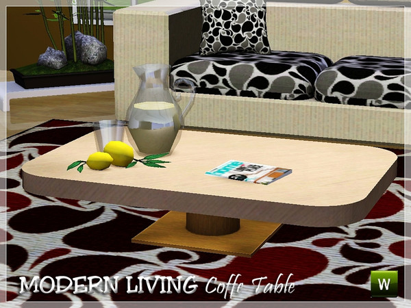 Sims 3 — Modern Living Coffe Table by RayDesign9 — Recolourable!