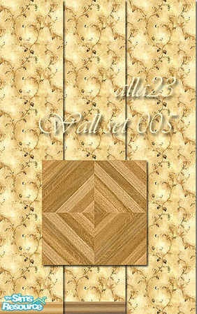 Sims 2 — Wall Set 005 by Semitone — All files were tested in the game. Enjoy! ...And I will be very glad to read your