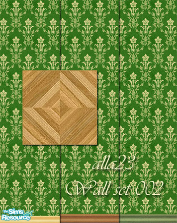 Sims 2 — Wall Set 002 by Semitone — All files were tested in the game. Enjoy! ...And I will be very glad to read your