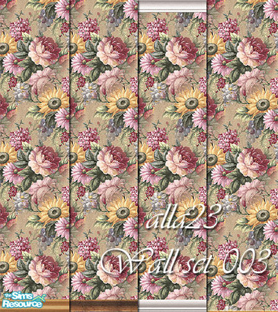 Sims 2 — Wall Set 003 by Semitone — All files were tested in the game. Enjoy! ...And I will be very glad to read your