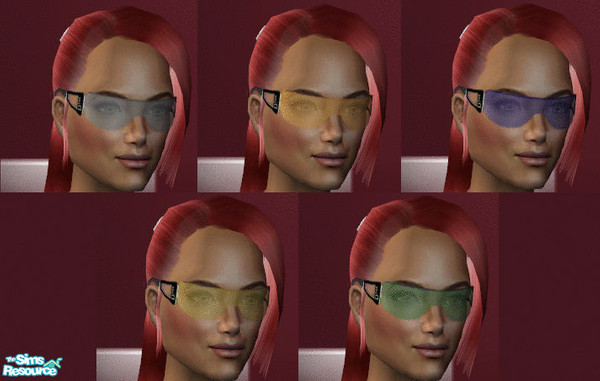 Sims 2 — set by archys creations by archys creations — This is a set of 5 big shades in all colours. Theh work properly