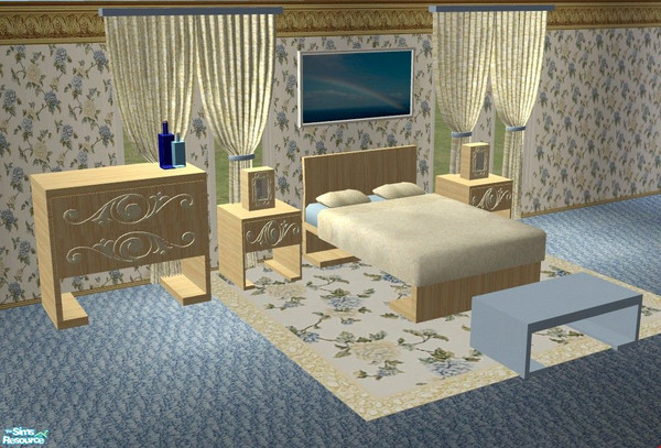 Sims 2 — Breeze Bedroom by Riverwillows — Light and airy, the Breeze Bedroom is the perfect place for your sims to relax