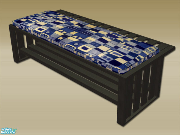 Sims 2 — Modern Hall Seat - Fabric 02 by Shakeshaft — Part of a recolour of my Modern First Impressions Set, with the