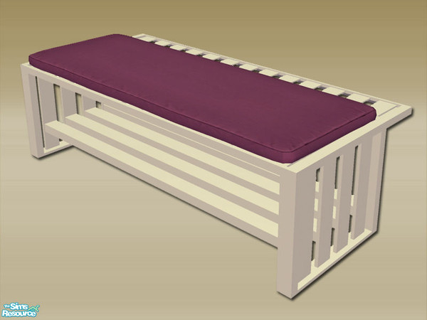 Sims 2 — Modern Hall Seat - Wood 02 by Shakeshaft — Part of a recolour of my Modern First Impressions Set, with the wood
