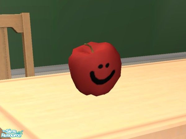 Sims 2 — Get Schooled - Teacher\'s Pet (Apple) by EarthGoddess54 — Part of the Get Schooled classroom set. This is a new